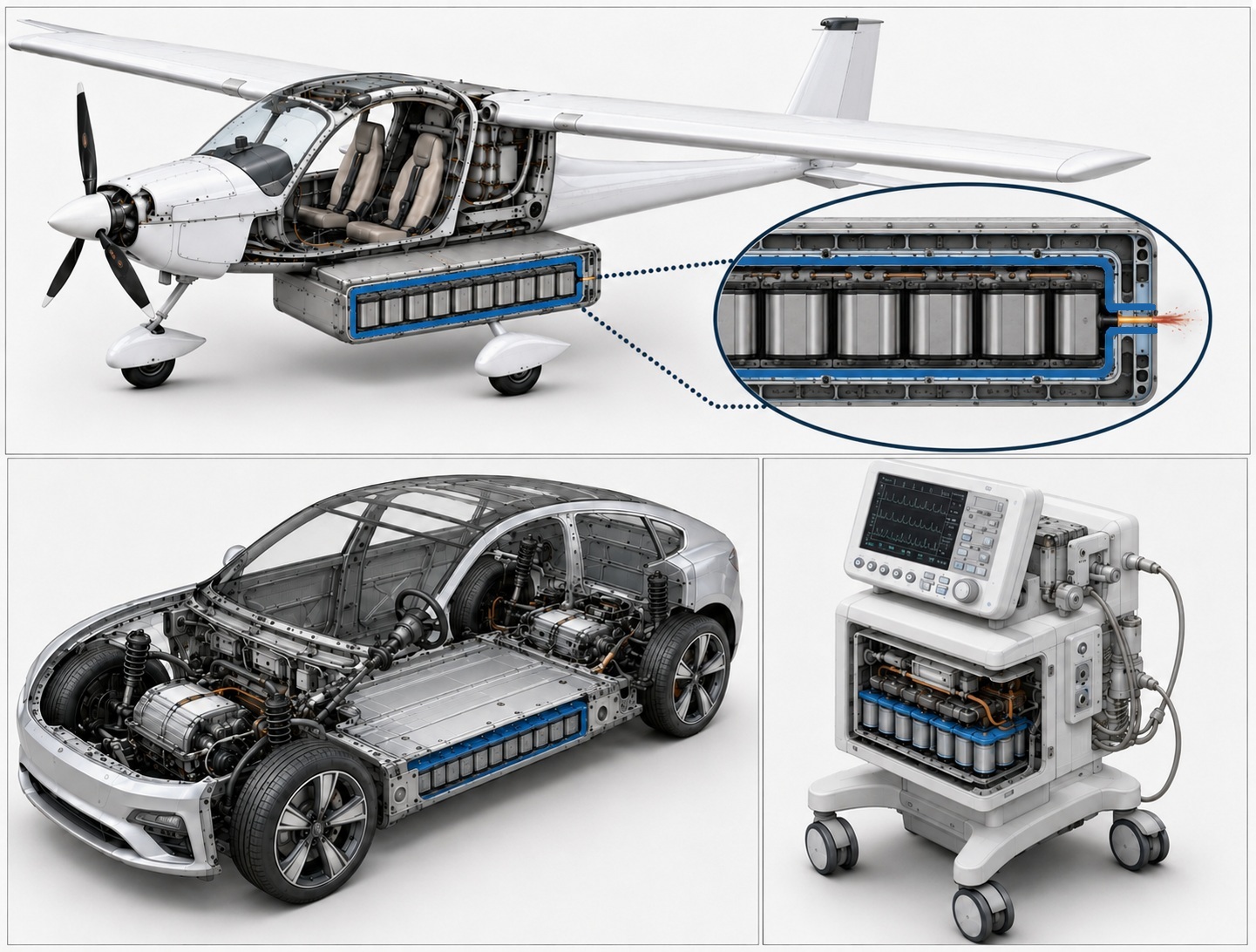 thermal barriers for battery packs, inter-cell, and venting